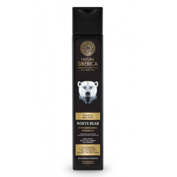 Värskendav dušigeel meestele "White Bear", 250 ml - Natura Siberica