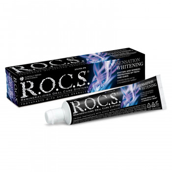 Hambapasta ROCS .® Sensatsiooniline valgendav toime, 60 ml