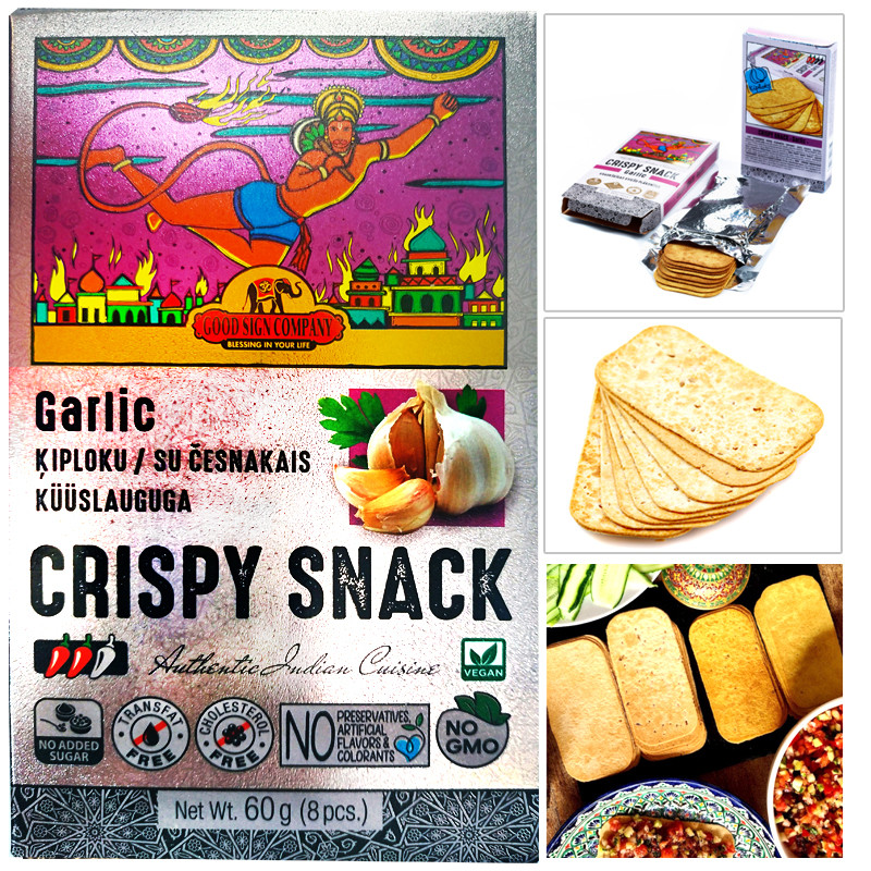 CRISPY SNACK Garlic 60gr