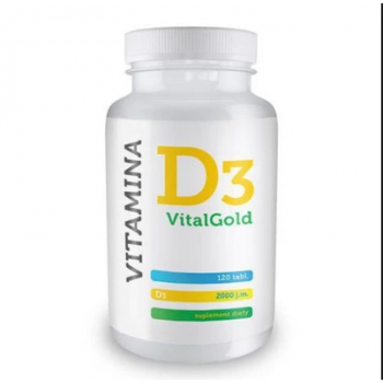 VITALGOLD D3-VITAMIIN TABLETID 50µg (2000 j.m.) N120 - ALG Pharma