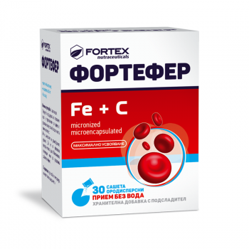 FORTEX FORTEFER Fe + C-VITAMIIN PULBER N30 47,9G