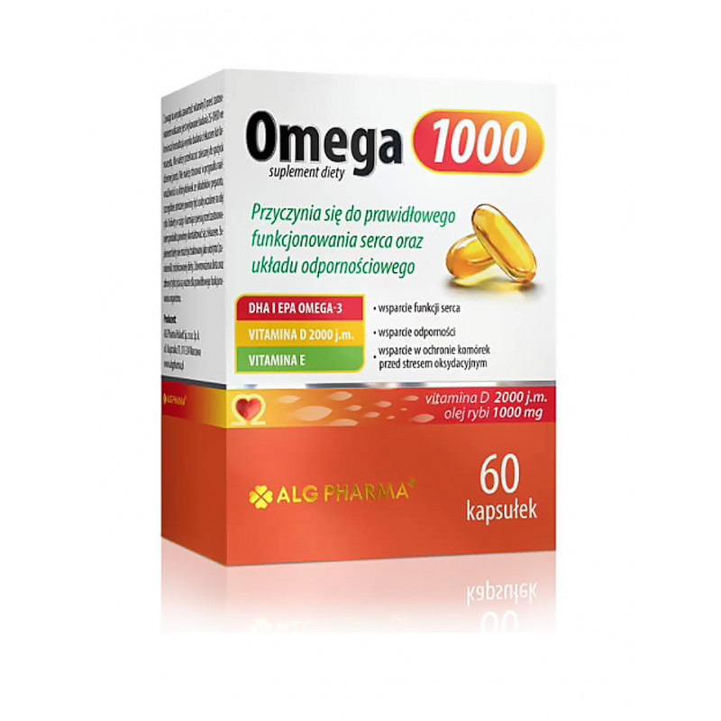OMEGA-3 +D3 2000j + E vitamiin1000mg №60  ALGPHARMA